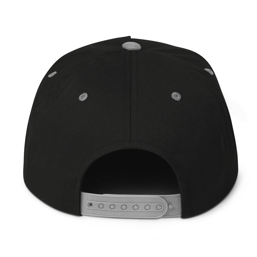 Embroidered Flat Bill Cap